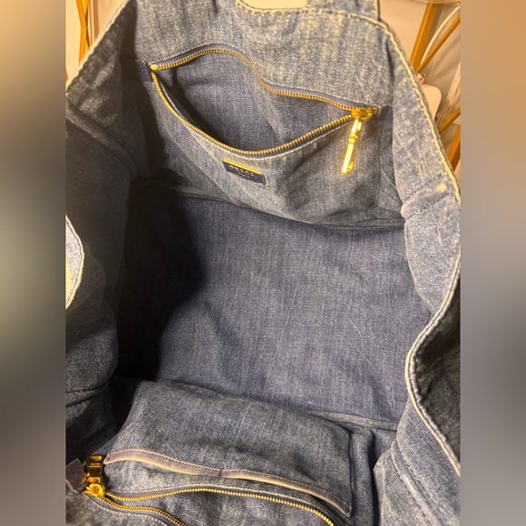 ‼️SOLD‼️Prada Denim Canapa Tote Large Preloved - Picture 16 of 16